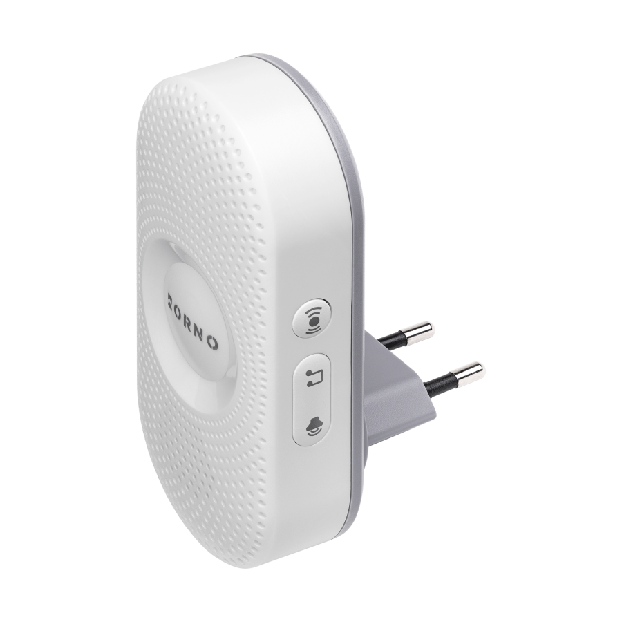 LONGA AC wireless mains-powered doorbell with learning system, 36 sounds, 300m